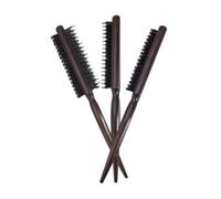 Veemoon 3 pièces Lot de Peignes de Coiffure Bois pour Chignons Peigne à Queue Brosse à Cheveux avec Poils Naturels pour Mariages et Événements Formels