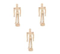 Veemoon 3 Pièces Mannequin Articulé pour Dessin et Sculpture Accessoire et Portable Support Stable pour Artistes Décoration Bureau et Garçon Fille
