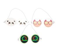 Veemoon 3 Pièces Masque Refroidissant Yeux Garçon Fille Gel Réutilisable PVC Confortable Contour Yeux Adorable Animal