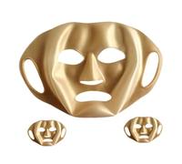 Veemoon 3 Pièces Masque Visage Réutilisable Silicone Doux Couvre Masque Facial Confortable et Pratique Fixation Chute pour Usage Multiple Maintien Visage Adapté Relaxation