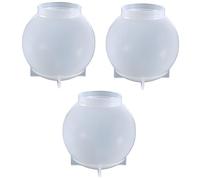 Veemoon 3 Pièces Moule Boule De Cristal Moule De Balle Former Transparent Gel De Silice