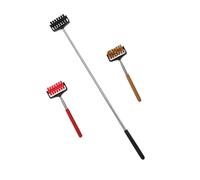 Veemoon 3 Pièces Outil de Massage à Grattoir Dos Extensible pour Soulagement Instantané Roue Rotative Pratique pour Massage et Détente Du Dos Couleur Aléatoire