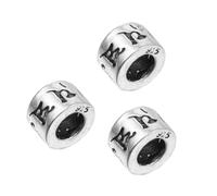 Veemoon 3 pièces Pendentifs Argentés Six Mots pour Bijoux DIY Accessoires de Perles Artisanales Charms Adaptés Colliers et Boucles Oreilles S