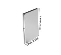 Veemoon 3 Pièces Porte Cartes Acier Inoxydable Étui Élégant et Minimaliste pour Cartes de Visite Crédit et Identité Organiseur Compact pour Bureau Voyage et Usage