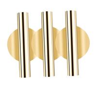 Veemoon 3 pièces Pot de Fleurs Suspendu Mural Fer Support pour Fleurs Séchées Décoration Murale Vintage Dorée pour Salon sans Perçage Style Nordique