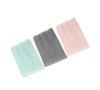 Veemoon 3 Pièces Serviettes Coton pour Lot de Débarbouillettes Muslin pour pour Visage et Éponge Convient Aux