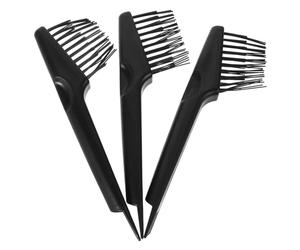 Veemoon 3 Pièces Set de Brosses Nettoyantes pour Peigne Outil et Durable pour Éliminer Cheveux et Poussière pour Peignes Démêlants Claviers et Meubles Usage Maison et Salon Couleur Noire