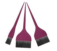Veemoon 3 Pièces Set de Pinceaux de Coloration Capillaire pour Application de Outils de Salon Domicile Antidérapante pour Stylistes Coiffeurs Violet
