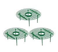 Veemoon 3 pièces Support Fraisiers Plastique Cadre Rotin pour Plante Grimpante Tuteur pour Fraisiers Support Jardin Pratique et Résistant Maintien des Fruits Au Sol