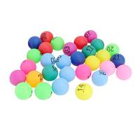 Veemoon 30 Boules Numérotées de 1 à 30 Multicolores en Plastique Solide, Diamètre 4 Cm, pour Tirage au Sort, Loterie et Accessoires de Fête, pour Jeux de Société et Animations