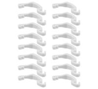 Veemoon 30 Clips de Cage Blanc 6,8 X 1,5 Cm pour Lapins et Hamsters, Boucles Latérales Fixes en Plastique, Accessoires Détachables pour Assemblage DIY, Pinces pour Cages Petits Animaux,