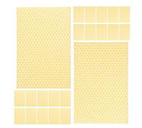 Veemoon 30 Feuilles de Cire Gaufrée en Nid d'abeille pour Ruche Feuilles de Cire d'abeille Naturelle 133 X 9 CM Compatibles Cadres de Ruche pour Apiculture et Fabrication de Bougies