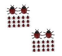 Veemoon 30 Pièces De Coccinelles Réalistes en Plastique pour Halloween - Fête Et Pranks - Décorations Effrayantes Et Amusantes