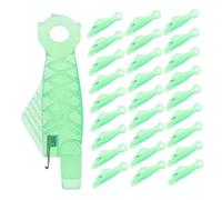 Veemoon 30 Pièces Enfile Aiguille Bouche de Poisson Outil Pratique pour Couture et Broderie Adapté Aux Projets de Points de Croix Compact et pour Artisanat