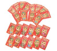 Veemoon 30 Pièces Enveloppes Rouges An Chinois Motif Dragon Style Cartoon Pochettes Printemps