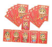 Veemoon 30 Pièces Enveloppes Rouges Traditionnelles Papier pour An Chinois Motif Dragon Solide et Résistant Décoratifs Printemps
