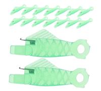 Veemoon 30 Pièces Outil Enfile Aiguille Rapide Plastique pour Petites Aiguilles à Œillet Enfileur de Type Bouche de Poisson pour Projets de Broderie et Point de Croix Accessoire Pratique