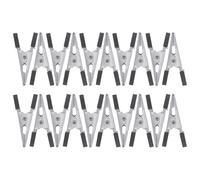 Veemoon 30 Pièces Pinces Crocodiles Métalliques pour Cage de Perroquet, Lot | Fer Solide, Usage Domestique pour Portes de Cage et Fils Fins, Manipulation Douce