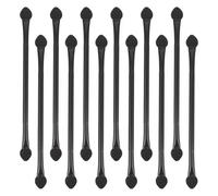 Veemoon 30 Pinceaux à Sec Double Embout en Éponge Noire pour Modélisme Lot de 30 Pièces Accessoires pour Peinture Acrylique et Effets de Vieillissement Outils Artistiques pour