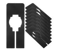 Veemoon 30 Séparateurs Vêtements en Plastique Noirs Réutilisables, Taille Petite Carrée, Organisateurs pour Placards et Penderies, Diviseurs Écrits pour Tri Facile des Habits, Lot de 30