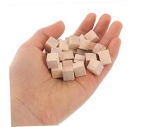 Veemoon 300 pièces Cubes Naturel Non Traité Blocs Carrés Solides pour Peinture Bricolage Créatif Jouets Éducatifs Garçon Fille Décoration DIY