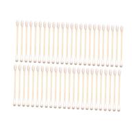 Veemoon 300pièces Coton-tige Cotons-tiges Cosmétiques Double Tête Pour Démaquiller Nettoyer Petites Zones Crevassées Encreux