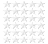 Veemoon 30pcs Étoiles en Écume Blanche Légères et Polyvalentes pour Décoration de Fête, Moule en Polystyrène Pentagramme 10cm pour Bricolage Mariage et Noël