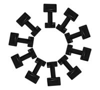 Veemoon 35 Pièces Boucles de Moule à Pot de Fleurs en Plastique Noir, Accessoires pour Moulage DIY de Jardinières, Coffrage Rapide pour Pots en Béton et Colonnes Romanes
