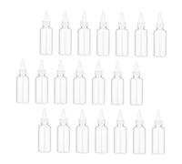 Veemoon 35 Pièces Bouteilles Plastique Transparentes avec Embout Flacons Presse Lotion Étanches Faciles à Utiliser pour Liquide Cosmétique et Condiments