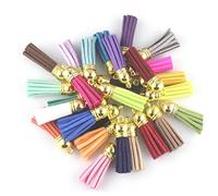 Veemoon 35 pièces Pompons Suédine Colorés pour Porte-clés Bijoux et Accessoires DIY Breloques pour Décoration de Téléphones et Créations Artisanales Couleur Aléatoire Couleur Aléatoire