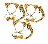Veemoon 3ensembles Set De Déguisement Tigre Pour Garçon Fille Et Adultes Oreilles Queue Et Nœud Costume Animal Convivial Pour Fêtes Et Cosplay