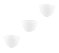 Veemoon 3pièces Bol Silicone Anti-drop Bol De Préparation Pour Masque Facial Pour Cuisine Et Blanc
