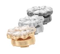 Veemoon 3pièces Boutons De Manchette Fleur Pour Femmes Accessoires Élégants Pour Chemises Et Robes De Mariage Coffret Chic