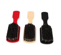 Veemoon 3pièces Brosse à Barbe Ronde Et Peigne Pour Homme De Brosses Crin De Cheval Pour Démêler Et Sculpter La Barbe Outil De Coiffure Pour Poils Du Visage