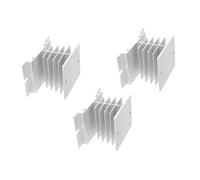 Veemoon 3pièces Dissipateur Thermique Aluminium pour Relais Statique Ailettes De Refroidissement Compactes pour Applications Alimentation Et Appareils Électroménagers