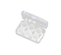 Veemoon 3pièces Étui à Lentilles Transparent Léger avec Pince Et Ventouse Boîte De Rangement Compacte Et Sûre pour Lentilles De Contact Voyage Et Usage Quotidien