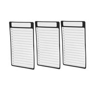 Veemoon 3pièces Film Magnétique Pet Effaçable à Sec Pour Réfrigérateur Tableau Blanc Réutilisable Liste De Courses Tâches Notes Aimantées Noir Blanc