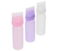 Veemoon 3pièces Flacons Applicateurs Pour Teinture Cheveux Avec Peigne Doseur Et Échelle Graduée Pour Usage Professionnel