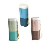Veemoon 3pièces Gobelets de Voyage Compartimentés avec Étui à Dentifrice Portable Conteneur pour Brosse à Dents et Étui à Accessoires Lot