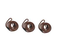 Veemoon 3pièces Laisse Nylon Ajustable pour Chien Robuste Et Douce Parfaite pour Entraînement Promenades Couleur Marron