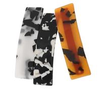 Veemoon 3pièces Pins à Cheveux Imprimés Léopard Acétate Barrettes Pour Cheveux Épais Accessoires De Coiffure Fantaisie