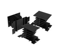 Veemoon 3pièces Relais Statique SSR avec Ailette De Dissipation Thermique Bloc De Refroidissement Compact pour Dissipateur Thermique Et Projets De Bricolage