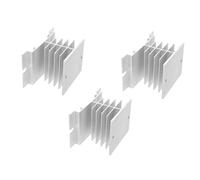 Veemoon 3pièces Relais Statique SSR Dissipateur Thermique Lot de Bloc De Refroidissement Compact pour Automatisation Industrielle Dissipation