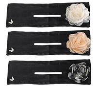 Veemoon 3pièces Sérum Chignon Fleur Avec Forme Torsadée Confortable Et Légère Pour Femmes Accessoire Coiffure Rapide Et Facile Pour Bun Élégant Au Quotidien