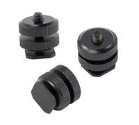 Veemoon 3pièces Support de Griffe Porte-Accessoires avec Adaptateur Pouce Fixation pour Flash Compatible Appareil Photo Reflex Numérique et Caméscope Lot