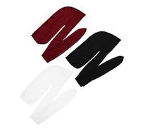 Veemoon 3pièces Turban Homme Style Hip-hop à Longue Queue Élastique Foulard Décoratif Léger Pour Cyclistes Et Amateurs De Mode