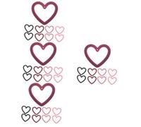 Veemoon 4 Ensembles Pendentif D'amour Cœur Collier Charme De Coeur D'or En Forme De Bricolage Pendentifs Coeur D'amour Accessoires Bijoux Coeur Charmes De Coeur Flocage Résine 8 Pièces * 4
