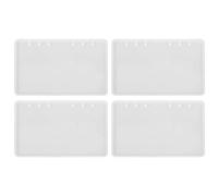 Veemoon 4 moules en silicone pour couvertures de cahier avec perforations | Moule pour couverture de journal intime, construction flexible, pour la rédaction de journaux, projets de bricolage en