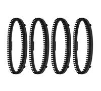 Veemoon 4 Pièces Accessoire pour Buse de Défroisseur Vapeur Brosse en Plastique Noir, Nettoyage et Design Précis pour Vêtements la Maison L'hôtel