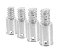 Veemoon 4 Pièces Adaptateur Embout Acier Inoxydable pour Manche de Balai et Perche Connecteur Robuste et Polyvalent pour Usage Domestique et Professionnel